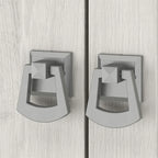 Aufbewahrungsschrank über der Toilette mit offenen und geschlossenen Regalfächern