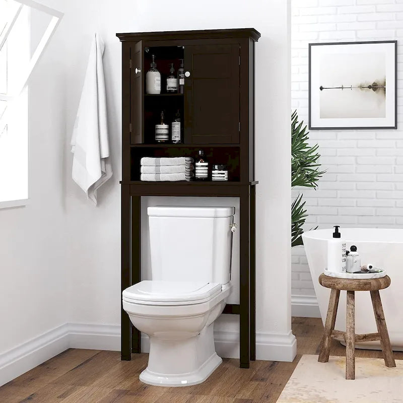 Badezimmerschrank über der Toilette mit Schublade