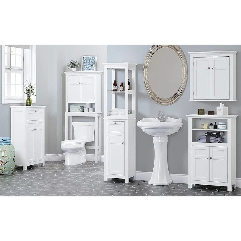 Badezimmerschrank über der Toilette mit Schublade