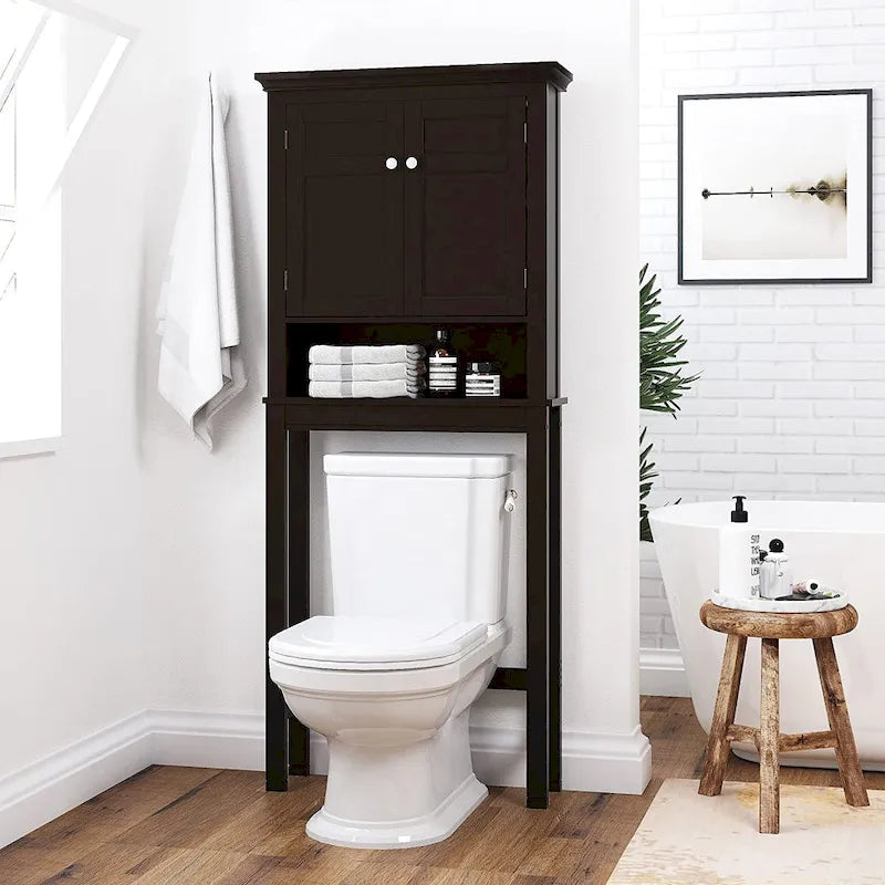 Badezimmerschrank über der Toilette mit Schublade