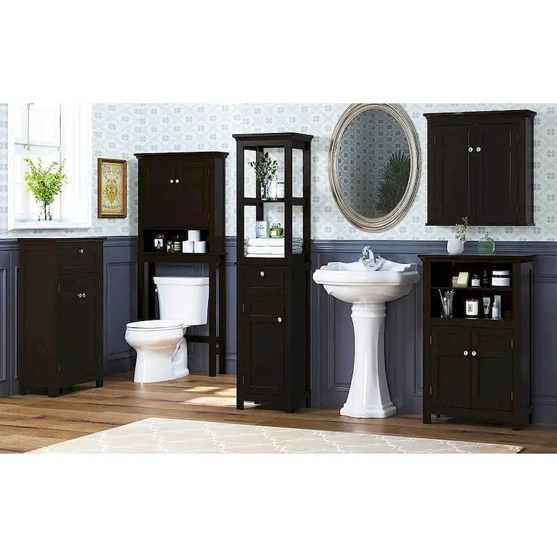 Badezimmerschrank über der Toilette mit Schublade
