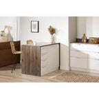Îlot de cuisine compact avec tiroirs et rangements