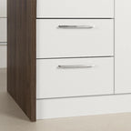 Îlot de cuisine compact avec tiroirs et rangements