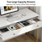 47 Inch Home Office Desk with 2 Storage Drawers