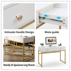 47 Inch Home Office Desk with 2 Storage Drawers