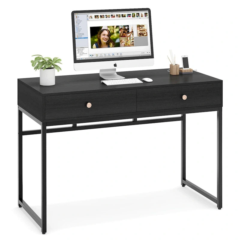 47 Inch Home Office Desk with 2 Storage Drawers