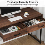 47 Inch Home Office Desk with 2 Storage Drawers