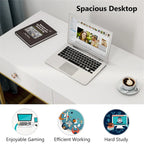 47 Inch Home Office Desk with 2 Storage Drawers