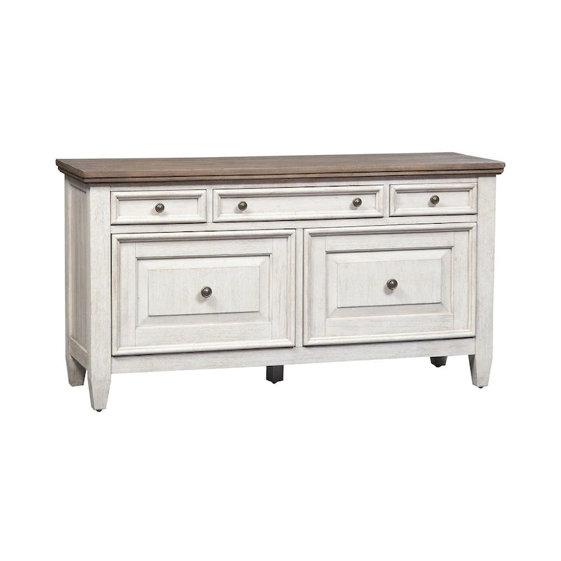 Antique White Tobacco Credenza