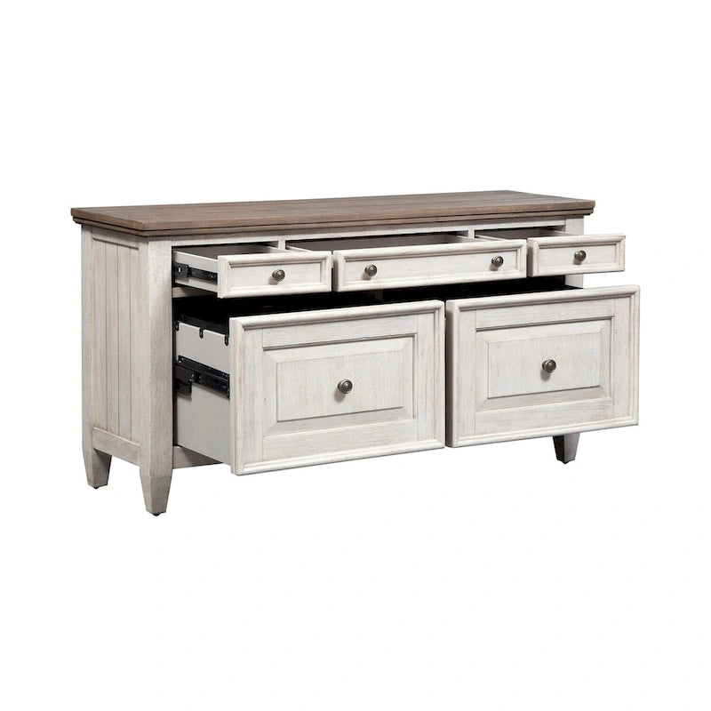 Antique White Tobacco Credenza