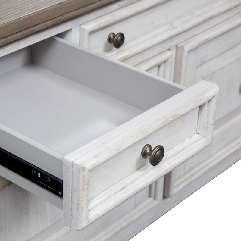 Antique White Tobacco Credenza