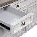 Antique White Tobacco Credenza