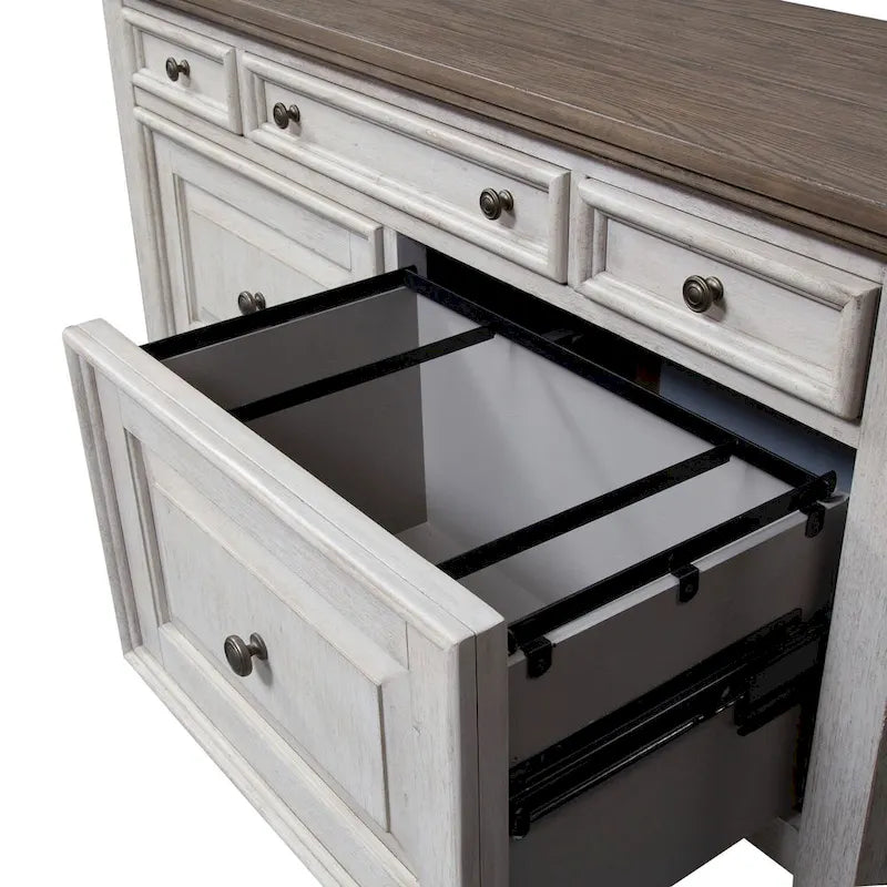 Antique White Tobacco Credenza