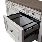 Antique White Tobacco Credenza