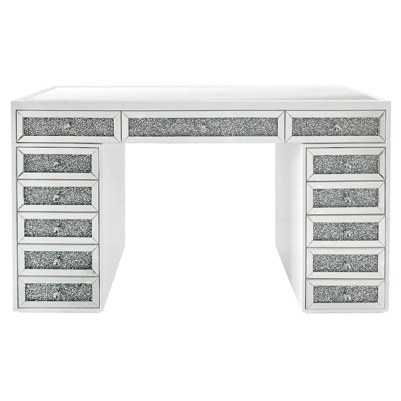 Mirrored Vanity Dresser with 13 Drawers