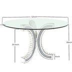 Round Glass Top Dining Table