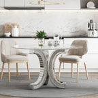 Round Glass Top Dining Table