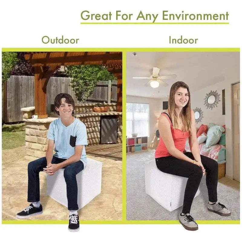 Indoor Ottoman Pouf Cube