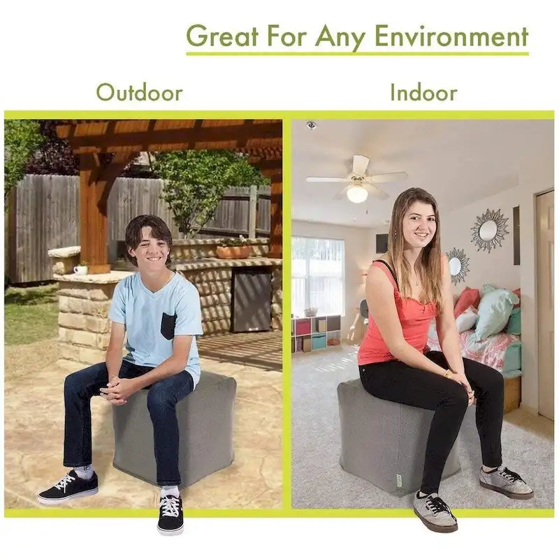 Indoor Ottoman Pouf Cube