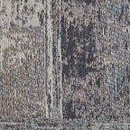 Pouf carré gris et ivoire de 22 pouces