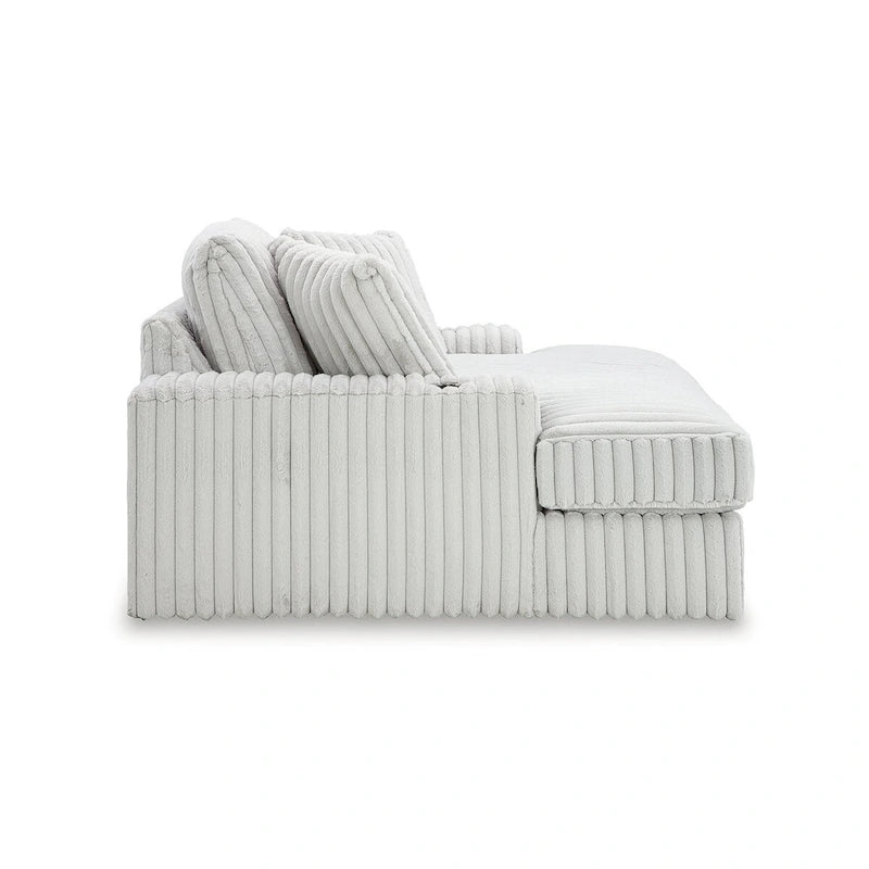 Übergroße Chaiselongue mit Getränkehaltern und USB-Ladefunktion