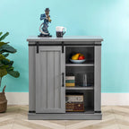 32 in. Sliding Barn Door Accent Cabinet Storage - 32 in Width