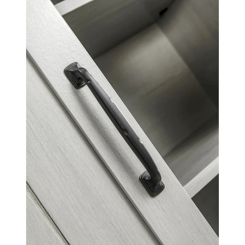 32 in. Sliding Barn Door Accent Cabinet with Adjustable Shelves