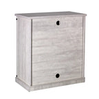 32 in. Sliding Barn Door Accent Cabinet with Adjustable Shelves