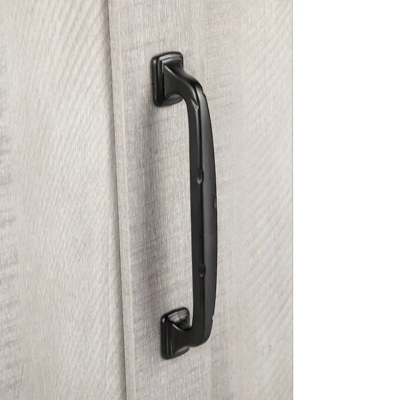 32 in. Sliding Barn Door Accent Cabinet with Adjustable Shelves