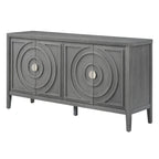 Retro-Sideboard mit runden Türgriffen – 60L x 16W x 32H