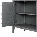 Retro-Sideboard mit runden Türgriffen – 60L x 16W x 32H