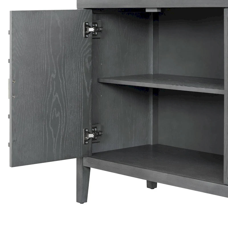Retro-Sideboard mit runden Türgriffen – 60L x 16W x 32H