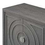 Retro-Sideboard mit runden Türgriffen – 60L x 16W x 32H