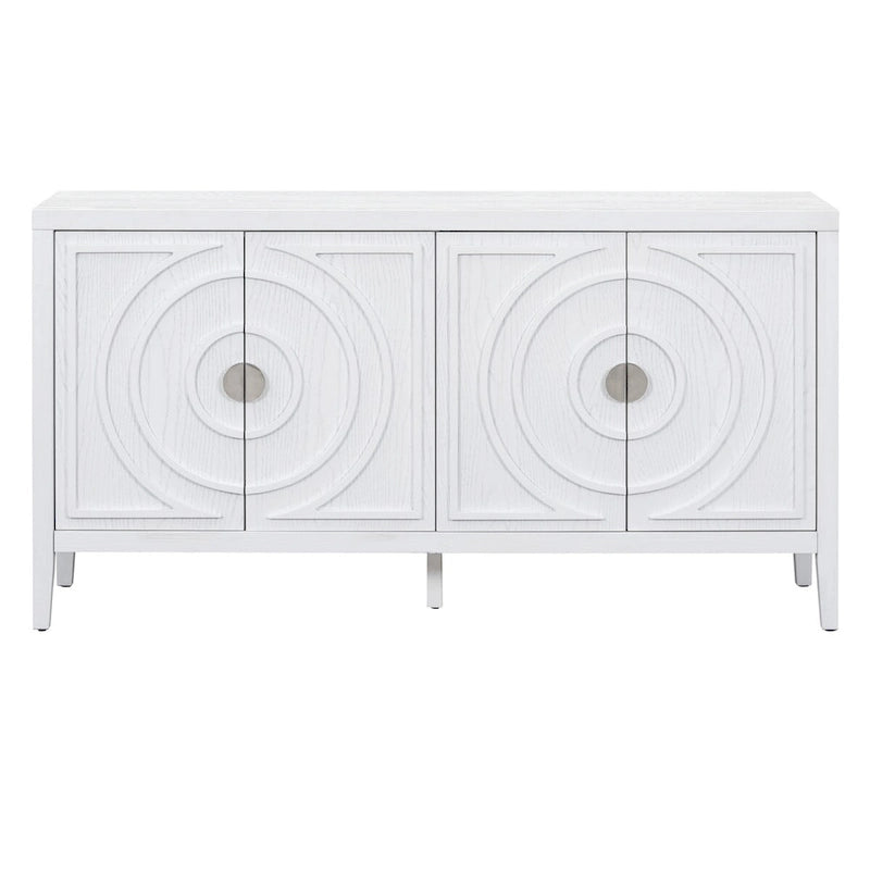 Retro-Sideboard mit runden Türgriffen – 60L x 16W x 32H