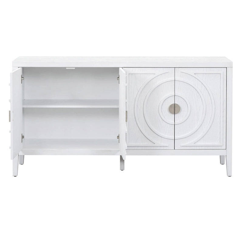 Retro-Sideboard mit runden Türgriffen – 60L x 16W x 32H