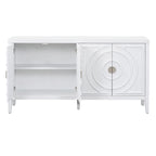 Retro-Sideboard mit runden Türgriffen – 60L x 16W x 32H