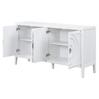 Retro-Sideboard mit runden Türgriffen – 60L x 16W x 32H