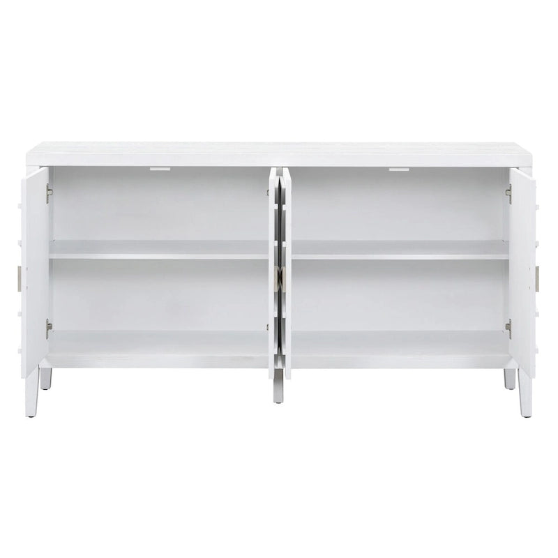 Retro-Sideboard mit runden Türgriffen – 60L x 16W x 32H