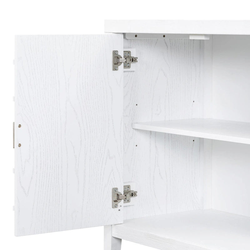 Retro-Sideboard mit runden Türgriffen – 60L x 16W x 32H