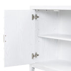 Retro-Sideboard mit runden Türgriffen – 60L x 16W x 32H