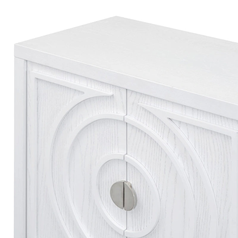 Retro-Sideboard mit runden Türgriffen – 60L x 16W x 32H
