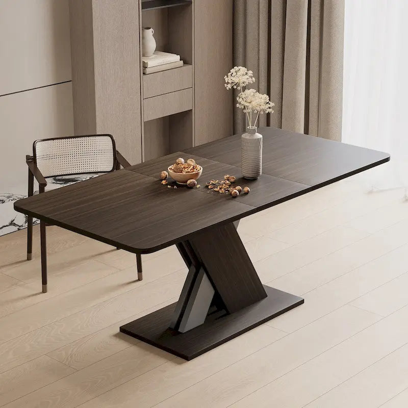 Extendable Dining Table with X-Base