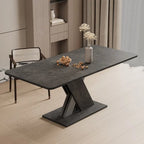 Extendable Dining Table with X-Base