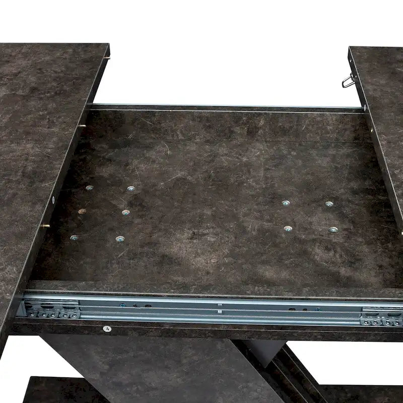 Extendable Dining Table with X-Base