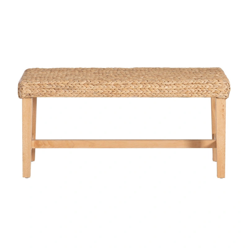 Hyacinth Natural Bench