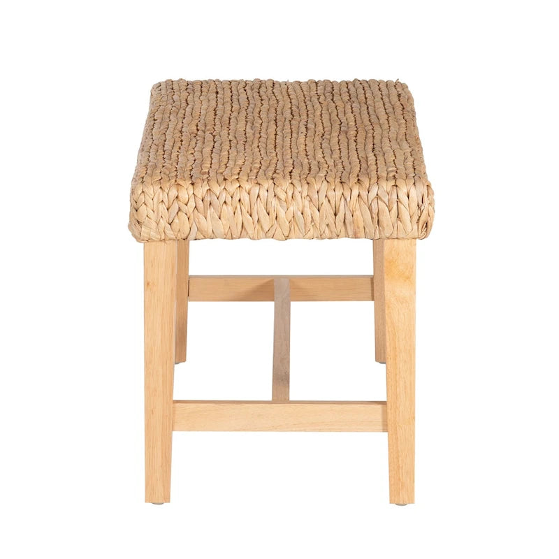 Hyacinth Natural Bench