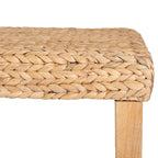Hyacinth Natural Bench