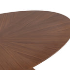 71-Inch Oval Walnut Dining Table