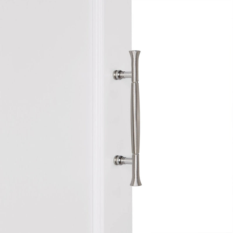 Two-Door Bathroom Storage Cabinet with Drawer and Adjustable Shelves - White