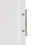 Two-Door Bathroom Storage Cabinet with Drawer and Adjustable Shelves - White